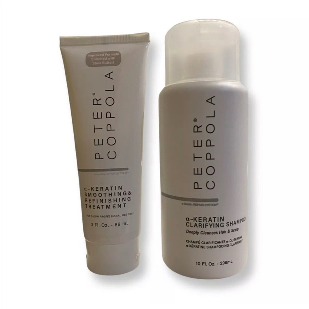 Peter Coppola Keratin  Treatment 3oz. & 10oz. Keratin Clarifying Shampoo Set